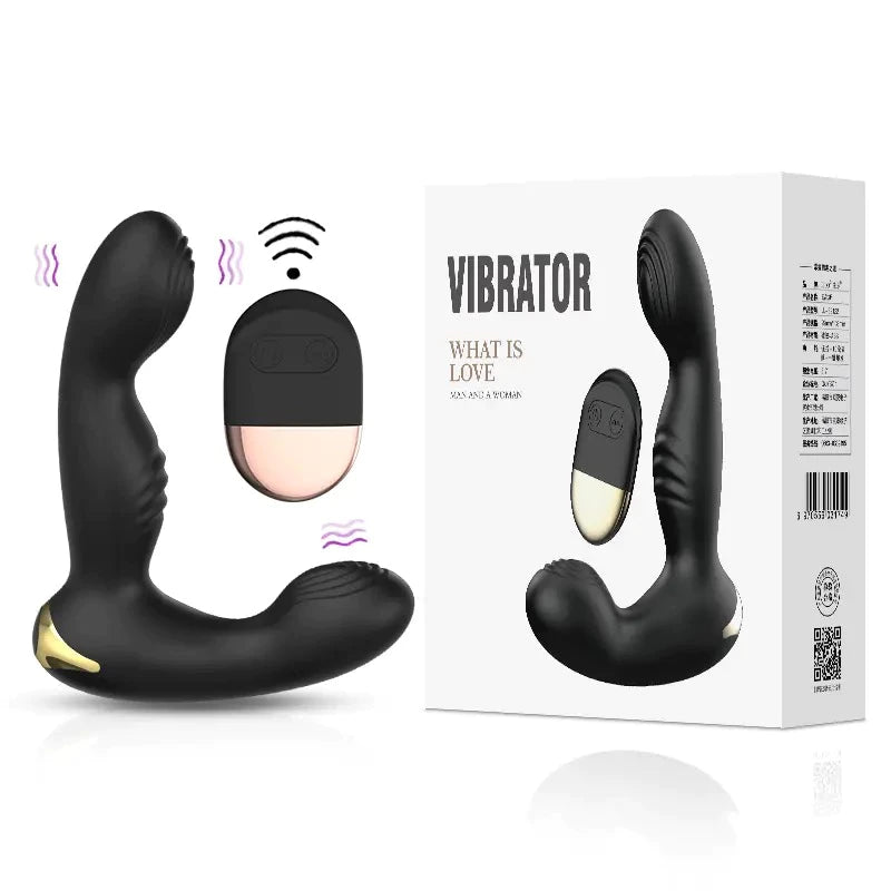 Vibrador de Prostata Recarregável com Controle Remoto